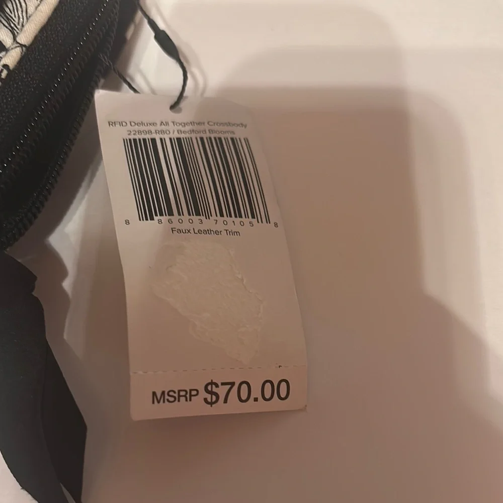 Vera Bradley Black and White Floral Tote and Bundle - Picture 10 of 15